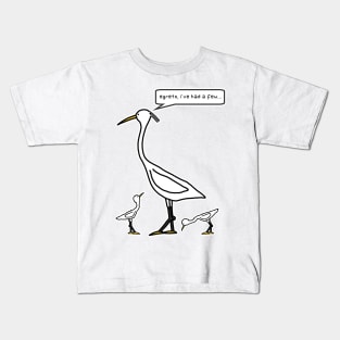 egrets Kids T-Shirt